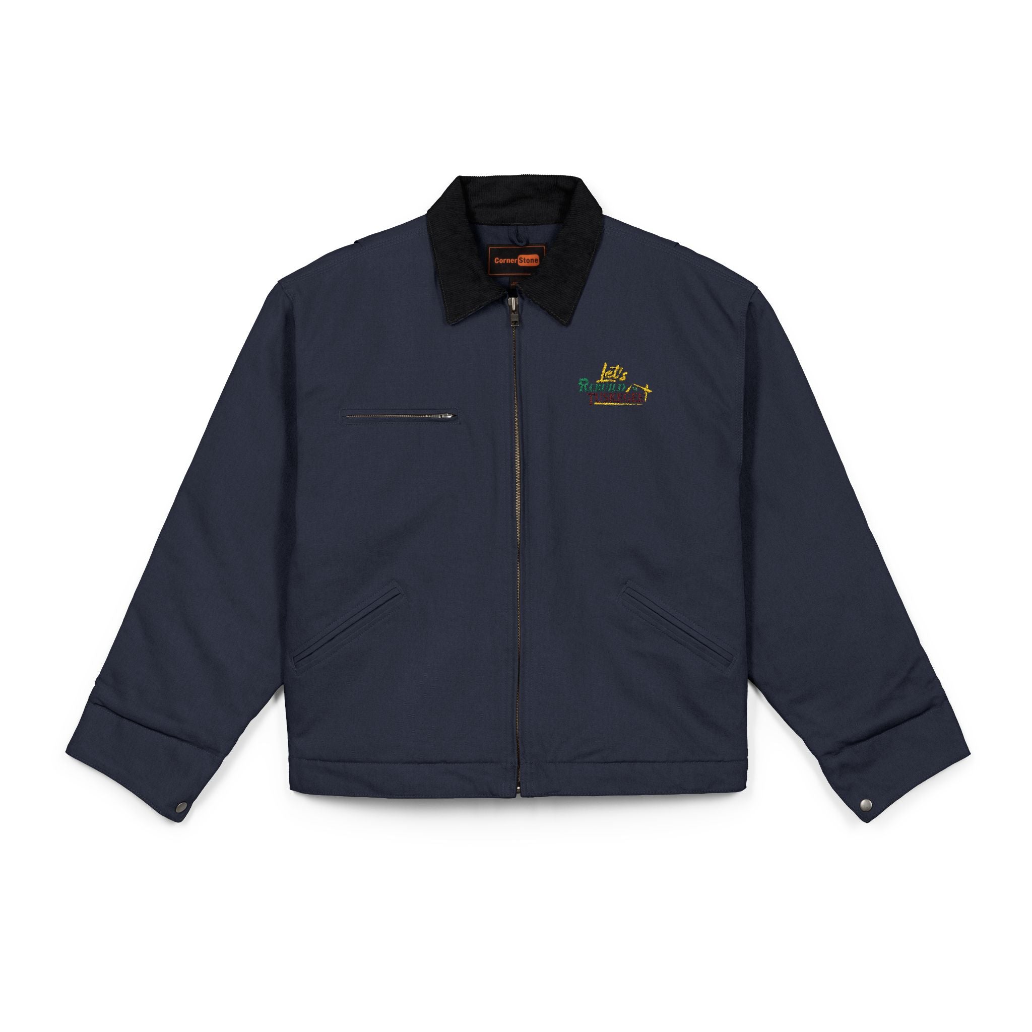LRT Work Jacket — Embroidered Logo Heavy-Duty Jacket