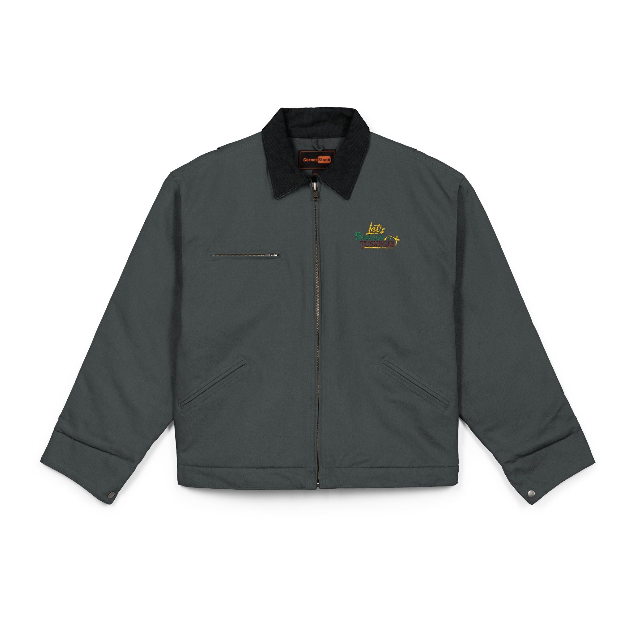 LRT Work Jacket — Embroidered Logo Heavy-Duty Jacket
