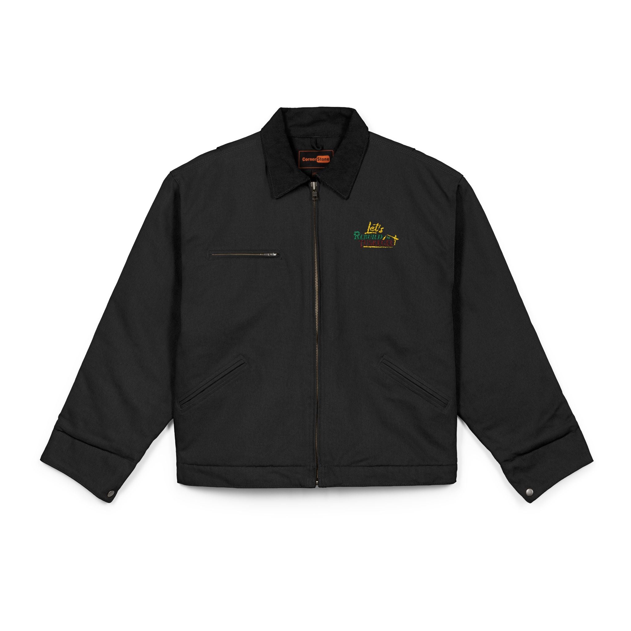 LRT Work Jacket — Embroidered Logo Heavy-Duty Jacket